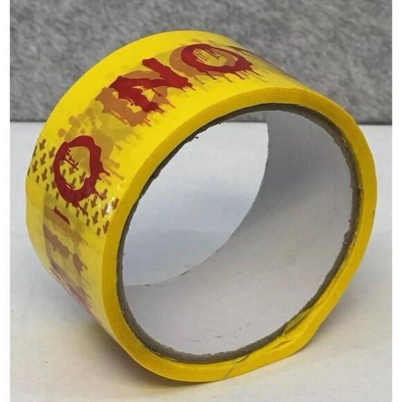 Lot of 2 Rolls Halloween Bloody Do Not Enter Decor Yellow Caution Tape - Picture 11 of 12